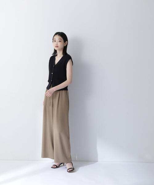 NATURAL BEAUTY BASIC(ナチュラルビューティーベーシック)の「◇リネンライクリボンイージーワイドパンツ(その他パンツ・レディース・チャコールグレー/ベージュ/キャメル・SMALL/MEDIUM/P/S)」の19枚目の写真