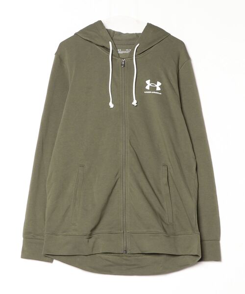 UNDER ARMOUR（アンダーアーマー）の「UAライバルテリー フルジップ フーディー（ライフスタイル/メンズ）（スウェット・メンズ・カーキ・2XL/M/XL）」の7枚目の写真