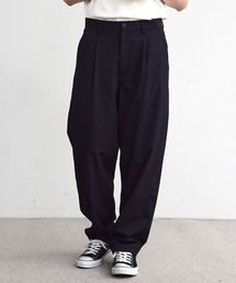 RATTLE TRAP | ドビーストライプタックワイドテーパードパンツ(スラックス)