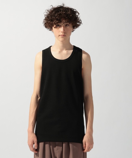 niko and...（ニコアンド）の「ワッフルロングタンクトップ（タンクトップ・メンズ・ブラック/オフホワイト・MEDIUM/LARGE）」の14枚目の写真