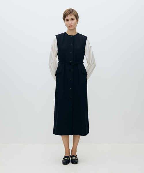 TOMORROWLAND collection（トゥモローランドコレクション）の「ストレッチブロード ピンタックスリーブブラウス（シャツ/ブラウス・レディース・ライトピンク/ネイビー/ホワイト/ブルー・36）」の17枚目の写真