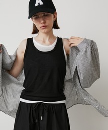 Auntie Rosa Holiday | シアーレイヤードタンク(タンクトップ)