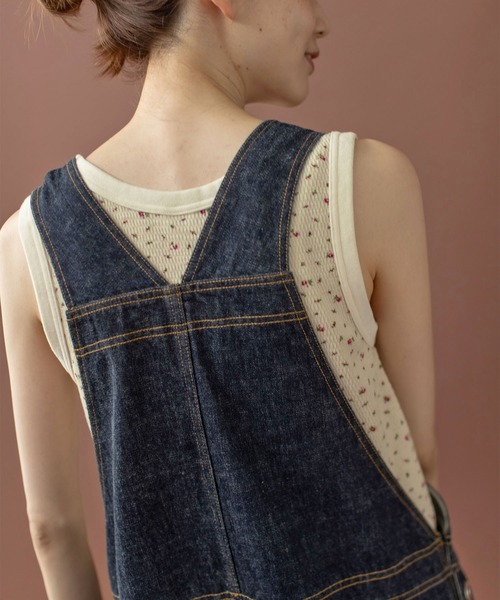 PAR ICI（パーリッシィ）の「USEDサーマル小花プリント タンクトップ（タンクトップ・レディース・レッド/ブルー・FREE）」の3枚目の写真