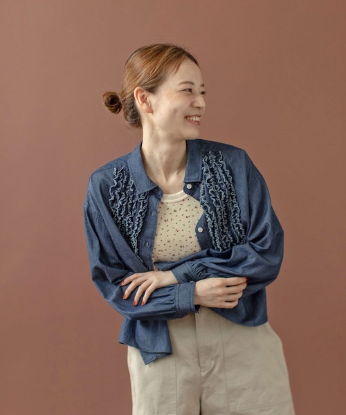 PAR ICI（パーリッシィ）の「USEDサーマル小花プリント タンクトップ（タンクトップ・レディース・レッド/ブルー・FREE）」の8枚目の写真