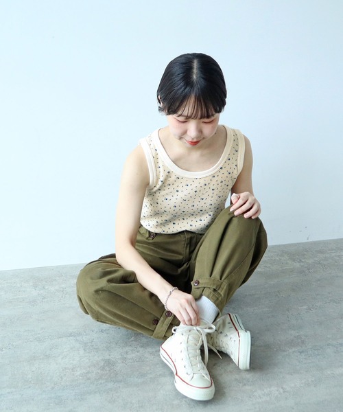 PAR ICI（パーリッシィ）の「USEDサーマル小花プリント タンクトップ（タンクトップ・レディース・レッド/ブルー・FREE）」の16枚目の写真