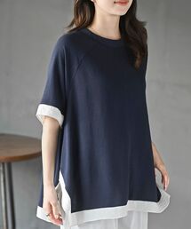 ふちどり配色ブラウス