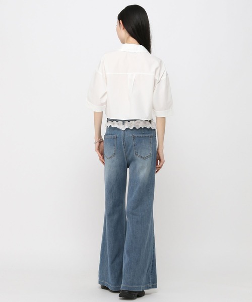 3.3 Field Trip （3.3フィールドトリップ）の「3.3 Field Trip／ウエストレースデニムパンツ（デニムパンツ・レディース・ライトブルー/ブルー・FREE）」の12枚目の写真