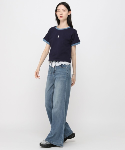 3.3 Field Trip （3.3フィールドトリップ）の「3.3 Field Trip／ウエストレースデニムパンツ（デニムパンツ・レディース・ライトブルー/ブルー・FREE）」の7枚目の写真