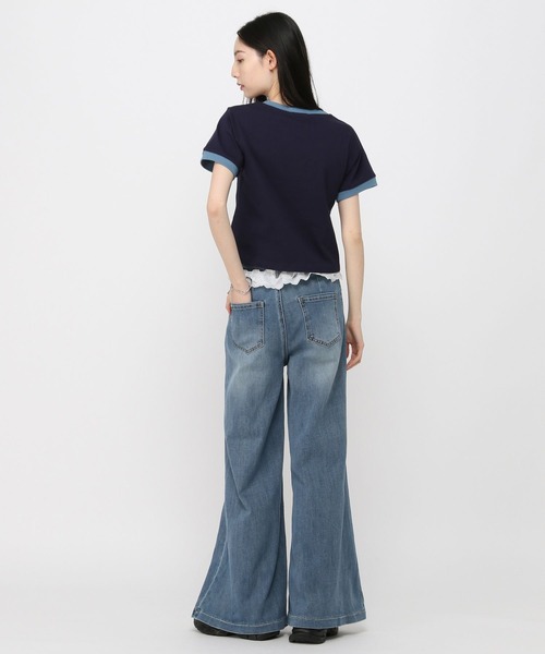 3.3 Field Trip （3.3フィールドトリップ）の「3.3 Field Trip／ウエストレースデニムパンツ（デニムパンツ・レディース・ライトブルー/ブルー・FREE）」の8枚目の写真