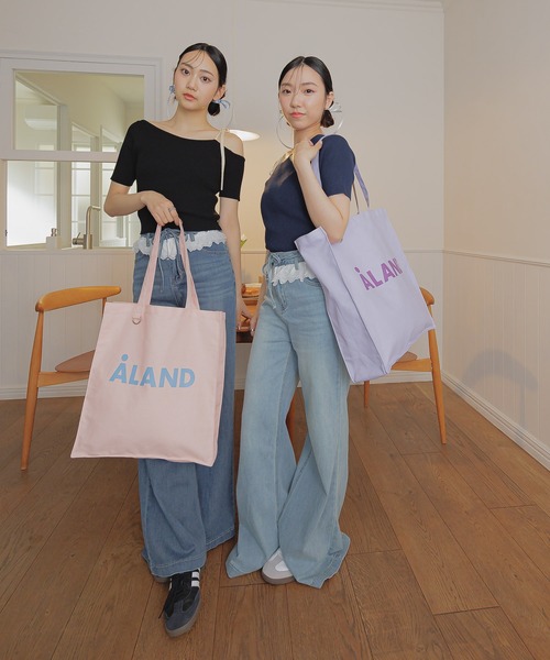 3.3 Field Trip （3.3フィールドトリップ）の「3.3 Field Trip／ウエストレースデニムパンツ（デニムパンツ・レディース・ライトブルー/ブルー・FREE）」の4枚目の写真