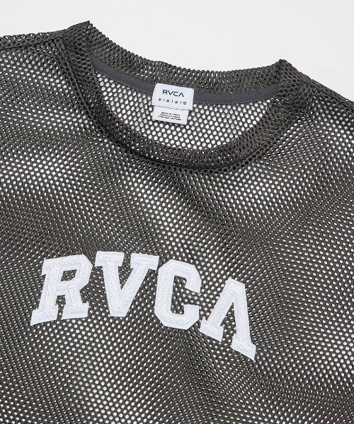 tシャツ RVCA レディース ARCH RVCA MESH TEE Tシャツ 「2025年夏モデル」/ルーカロゴ半袖メッシュTシャツ レディース RVCA レディース ARCH RVCA MESH TEE Tシャツ 【2025年夏モデル