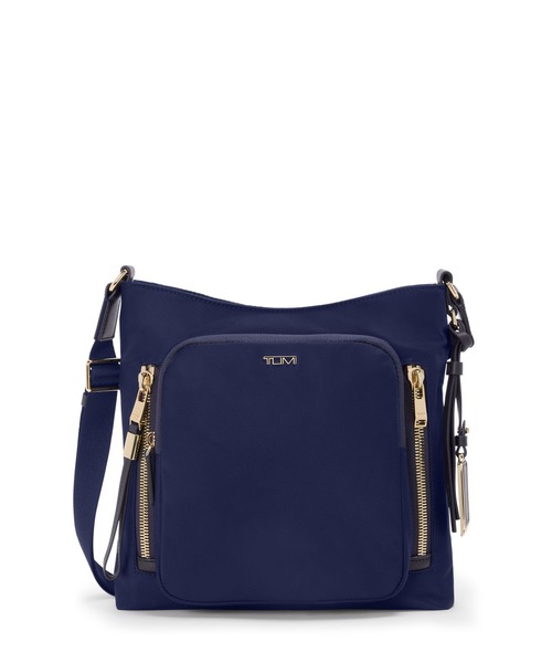 TUMI（トゥミ）の「VOYAGEUR 「テイラー」クロスボディ（ショルダーバッグ・レディース・ブラック×ゴールド/ブラウン系その他/ブラック×グレー/オートミール/インディゴブルー・FREE）」の5枚目の写真