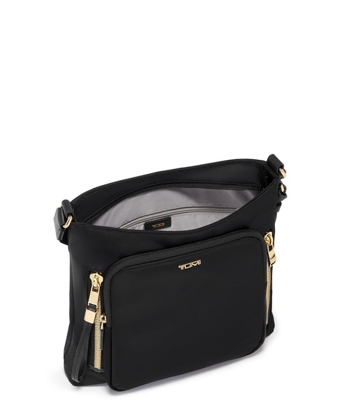 TUMI（トゥミ）の「VOYAGEUR 「テイラー」クロスボディ（ショルダーバッグ・レディース・ブラック×ゴールド/ブラウン系その他/ブラック×グレー/オートミール/インディゴブルー・FREE）」の14枚目の写真