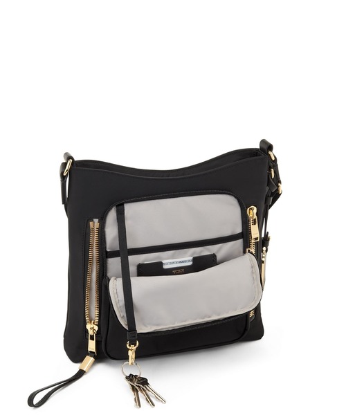 TUMI（トゥミ）の「VOYAGEUR 「テイラー」クロスボディ（ショルダーバッグ・レディース・ブラック×ゴールド/ブラウン系その他/ブラック×グレー/オートミール/インディゴブルー・FREE）」の15枚目の写真
