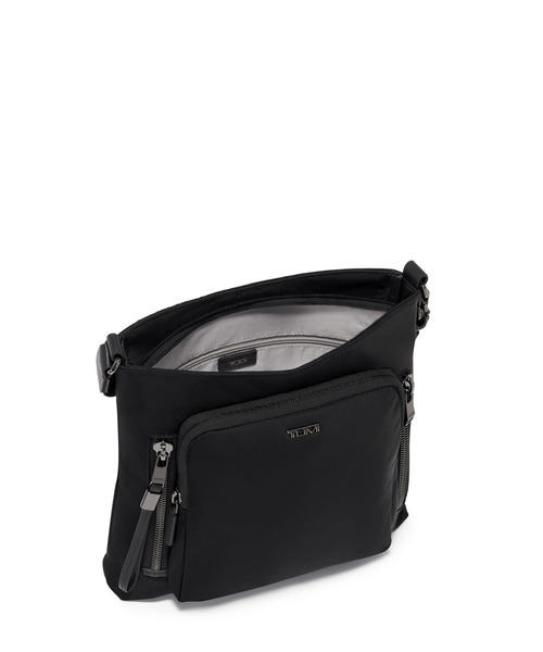 TUMI（トゥミ）の「VOYAGEUR 「テイラー」クロスボディ（ショルダーバッグ・レディース・ブラック×ゴールド/ブラウン系その他/ブラック×グレー/オートミール/インディゴブルー・FREE）」の6枚目の写真