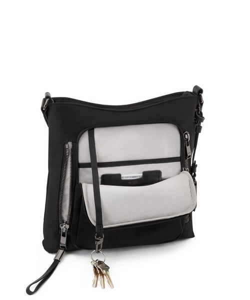 TUMI（トゥミ）の「VOYAGEUR 「テイラー」クロスボディ（ショルダーバッグ・レディース・ブラック×ゴールド/ブラウン系その他/ブラック×グレー/オートミール/インディゴブルー・FREE）」の7枚目の写真