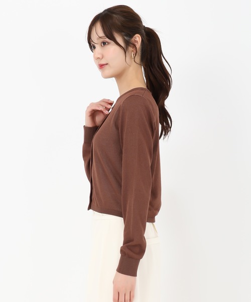 31 Sons de mode(トランテアン ソン ドゥ モード)の「2025春夏新作 スパークラメカーディガン(カーディガン/ボレロ・レディース・グレー/ブラウン/ネイビー・フリ-)」の13枚目の写真