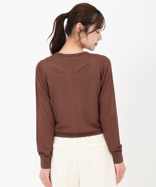 31 Sons de mode(トランテアン ソン ドゥ モード)の「2025春夏新作 スパークラメカーディガン(カーディガン/ボレロ・レディース・グレー/ブラウン/ネイビー・フリ-)」の14枚目の写真