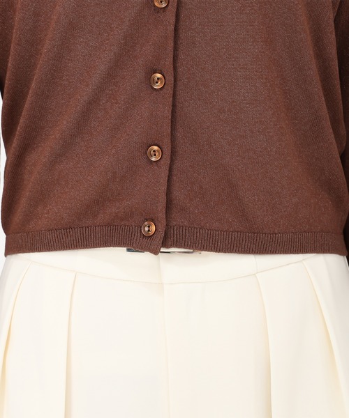 31 Sons de mode(トランテアン ソン ドゥ モード)の「2025春夏新作 スパークラメカーディガン(カーディガン/ボレロ・レディース・グレー/ブラウン/ネイビー・フリ-)」の16枚目の写真