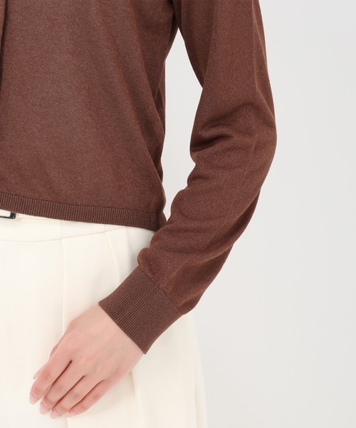 31 Sons de mode(トランテアン ソン ドゥ モード)の「2025春夏新作 スパークラメカーディガン(カーディガン/ボレロ・レディース・グレー/ブラウン/ネイビー・フリ-)」の17枚目の写真