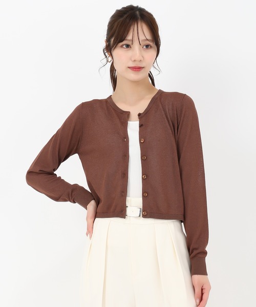 31 Sons de mode(トランテアン ソン ドゥ モード)の「2025春夏新作 スパークラメカーディガン(カーディガン/ボレロ・レディース・グレー/ブラウン/ネイビー・フリ-)」の19枚目の写真