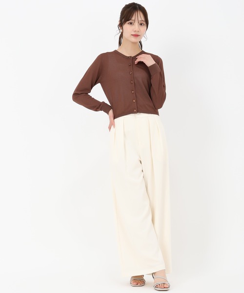 31 Sons de mode(トランテアン ソン ドゥ モード)の「2025春夏新作 スパークラメカーディガン(カーディガン/ボレロ・レディース・グレー/ブラウン/ネイビー・フリ-)」の22枚目の写真