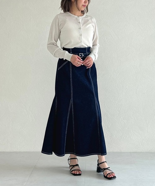 31 Sons de mode(トランテアン ソン ドゥ モード)の「2025春夏新作 スパークラメカーディガン(カーディガン/ボレロ・レディース・グレー/ブラウン/ネイビー・フリ-)」の6枚目の写真