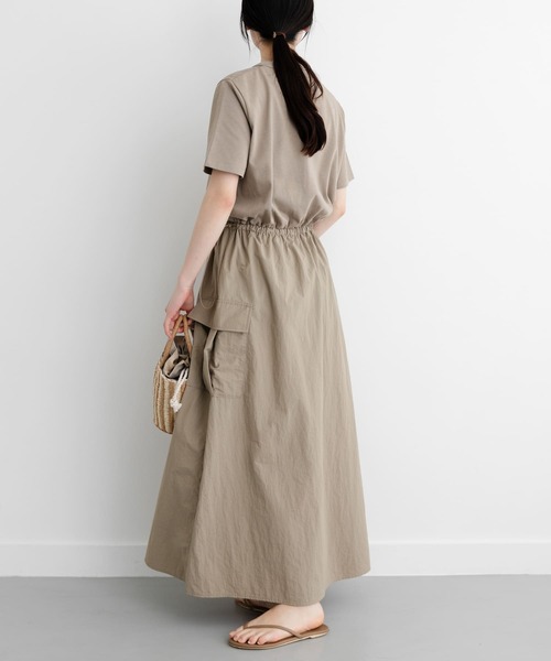 FORK&SPOON（フォークアンドスプーン）の「FORK&SPOON　ドッキングワンピース（ワンピース・レディース・チャコールグレー/ブラック/ベージュ・1/2）」の5枚目の写真