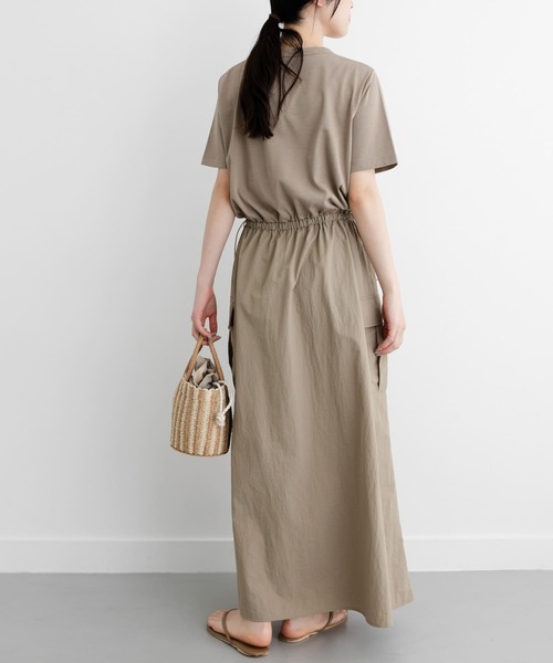 FORK&SPOON（フォークアンドスプーン）の「FORK&SPOON　ドッキングワンピース（ワンピース・レディース・チャコールグレー/ブラック/ベージュ・1/2）」の6枚目の写真