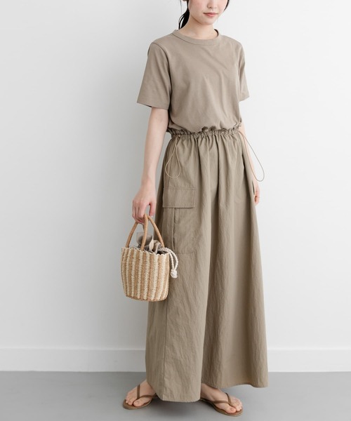 FORK&SPOON（フォークアンドスプーン）の「FORK&SPOON　ドッキングワンピース（ワンピース・レディース・チャコールグレー/ブラック/ベージュ・1/2）」の8枚目の写真