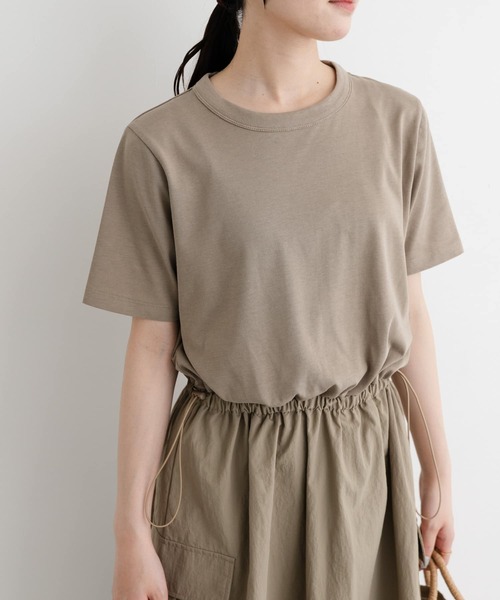 FORK&SPOON（フォークアンドスプーン）の「FORK&SPOON　ドッキングワンピース（ワンピース・レディース・チャコールグレー/ブラック/ベージュ・1/2）」の10枚目の写真