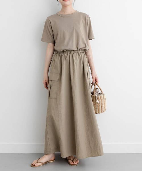 FORK&SPOON（フォークアンドスプーン）の「FORK&SPOON　ドッキングワンピース（ワンピース・レディース・チャコールグレー/ブラック/ベージュ・1/2）」の15枚目の写真