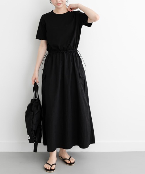 FORK&SPOON（フォークアンドスプーン）の「FORK&SPOON　ドッキングワンピース（ワンピース・レディース・チャコールグレー/ブラック/ベージュ・1/2）」の21枚目の写真