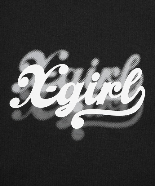 BLUR LOGO S/S BABY TEE（Tシャツ/カットソー）｜X-girl