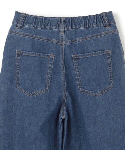 最終お値下げ❣️UNFILO DENIM LIGHT タックワイドパンツ UVカット/遮熱】UNFILO DENIM LIGHT タックワイドパンツ（デニム