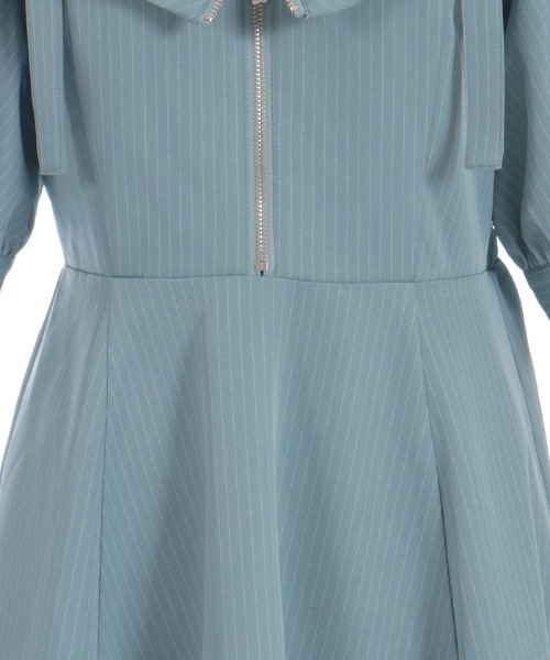 axes femme（アクシーズファム）の「オフショル風ストライプワンピース（ワンピース・レディース・ネイビー/ミント/ホワイト/パープル・FREE）」の20枚目の写真