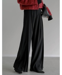 [2025AW COLLECTION][低身長/高身長/大きいサイズ有]タックプリーツワイドパンツ