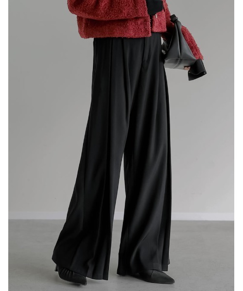 【極美品】Theory 23SS プリーツワイドパンツ XL 相当 ゆったり セール】[2025AW COLLECTION][低身長/高身長/大きいサイズ有]タック