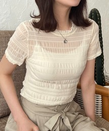 シャーリングシアートップス