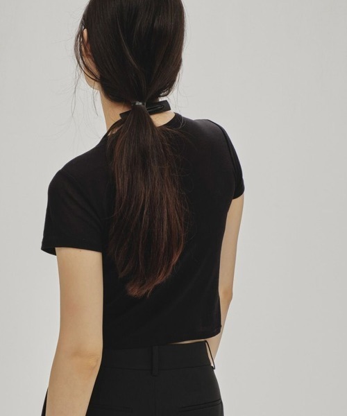 todayful Tシャツ　ブラック　黒　トゥデイフル TODAYFUL/トゥデイフル] コンパクト シアーTシャツ（Tシャツ