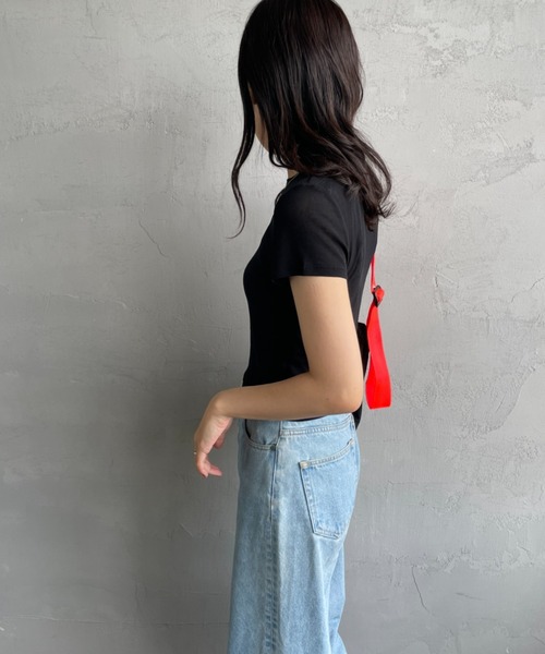 TODAYFUL/トゥデイフル] コンパクト シアーTシャツ（Tシャツ