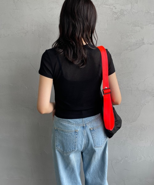 TODAYFUL/トゥデイフル] コンパクト シアーTシャツ（Tシャツ