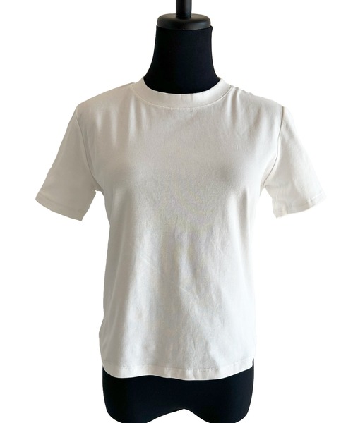 DiamondHearts(ダイヤモンドハーツ)の「エフォートレスミニマルTシャツ(Tシャツ/カットソー・レディース・ホワイト/ブラック・MEDIUM)」の10枚目の写真