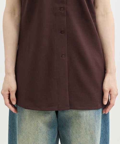ZOZOTOWN限定》【Louren/ローレン】big collar blouse/ビッグ