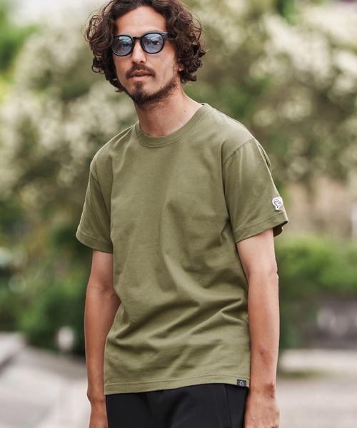 1minute 1second（ワンミニットワンセカンド）の「mt9840-7oz short sleeve t-shirt  with back print Tシャツ（Tシャツ/カットソー・メンズ・ホワイト/ブラック/ネイビー/オリーブ・S/M/L/XL）」の6枚目の写真