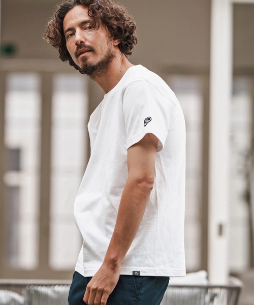 1minute 1second（ワンミニットワンセカンド）の「mt9840-7oz short sleeve t-shirt  with back print Tシャツ（Tシャツ/カットソー・メンズ・ホワイト/ブラック/ネイビー/オリーブ・S/M/L/XL）」の11枚目の写真