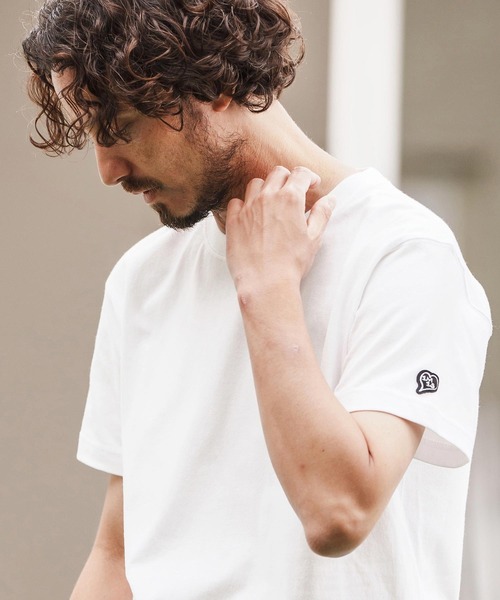 1minute 1second（ワンミニットワンセカンド）の「mt9840-7oz short sleeve t-shirt  with back print Tシャツ（Tシャツ/カットソー・メンズ・ホワイト/ブラック/ネイビー/オリーブ・S/M/L/XL）」の12枚目の写真
