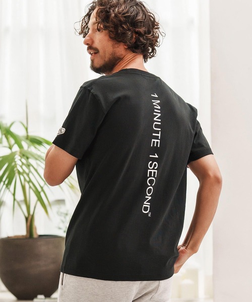 1minute 1second（ワンミニットワンセカンド）の「mt9840-7oz short sleeve t-shirt  with back print Tシャツ（Tシャツ/カットソー・メンズ・ホワイト/ブラック/ネイビー/オリーブ・S/M/L/XL）」の15枚目の写真