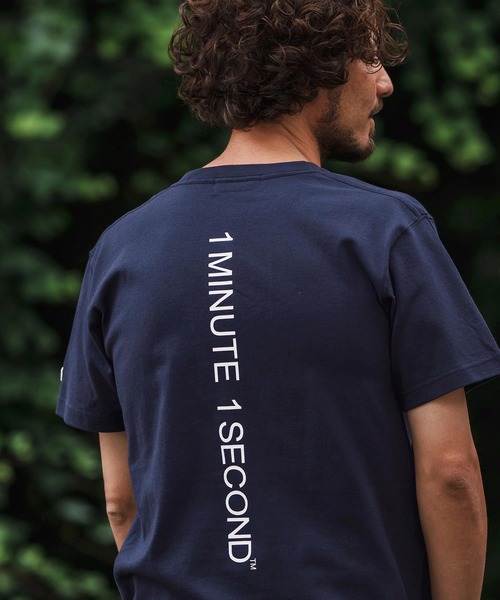 1minute 1second（ワンミニットワンセカンド）の「mt9840-7oz short sleeve t-shirt  with back print Tシャツ（Tシャツ/カットソー・メンズ・ホワイト/ブラック/ネイビー/オリーブ・S/M/L/XL）」の21枚目の写真