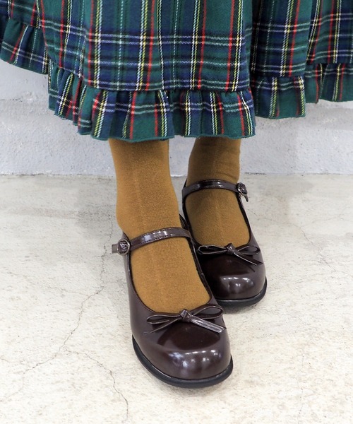 byあしながおじさん(バイアシナガオジサン)の「おでこバレエパンプス 8710625(パンプス・レディース・ダークブラウン/ブラック/ワイン/ライトグリーン・22.5cm/23cm/23.5cm/24cm/24.5cm)」の19枚目の写真